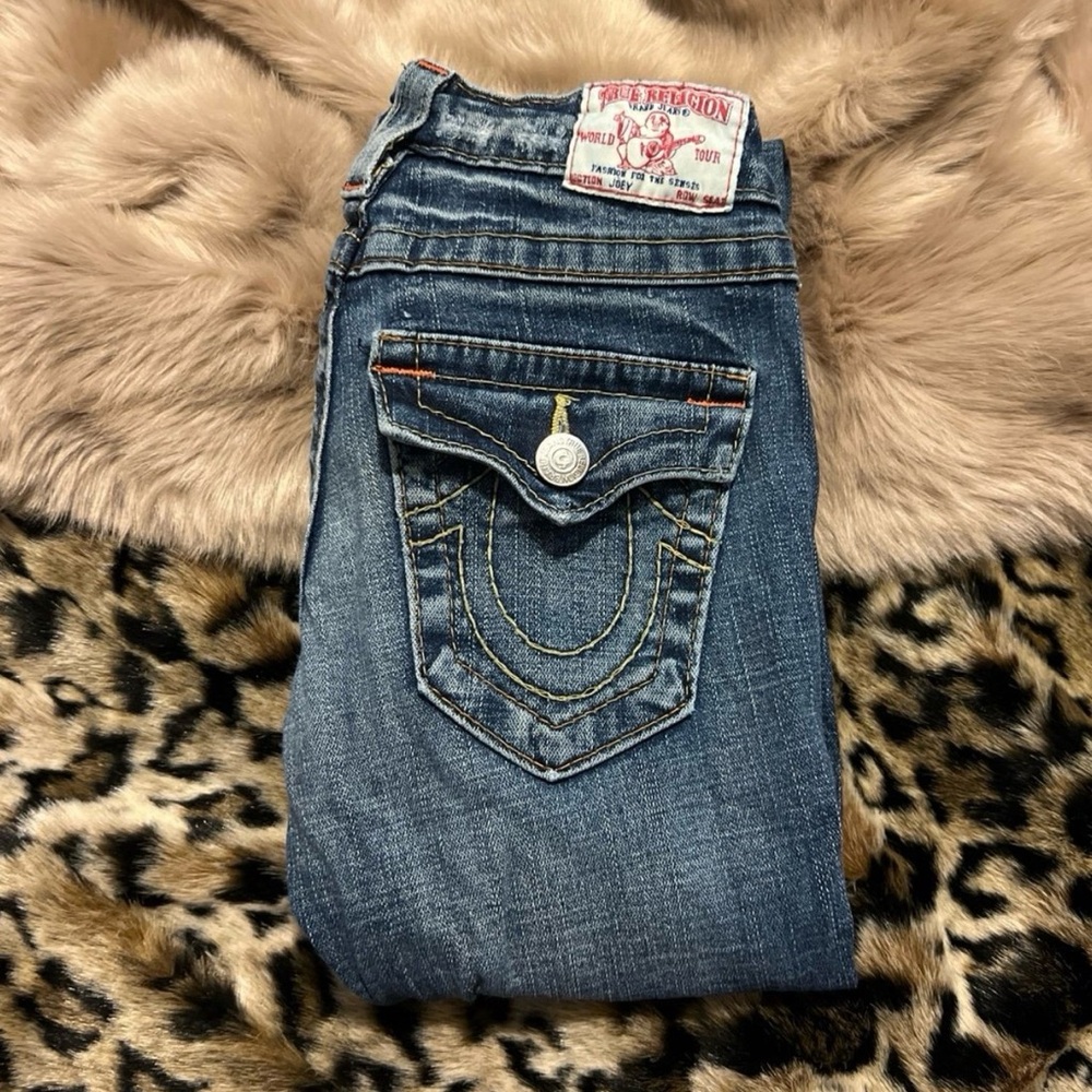True Religion Women's Distressed Denim Jeans - Picture 3 of 3
